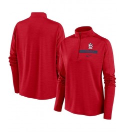 Women's Red St. Louis Cardinals Primetime Local Touch Pacer Quarter-Zip Top Red $41.59 Tops