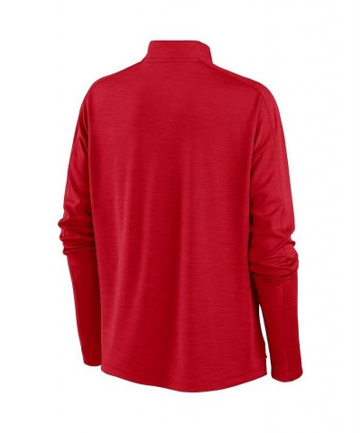 Women's Red St. Louis Cardinals Primetime Local Touch Pacer Quarter-Zip Top Red $41.59 Tops