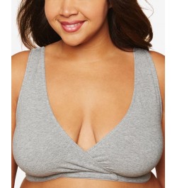 Plus Size Nursing Wrap Sleep Bra Gray $17.70 Bras