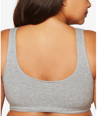 Plus Size Nursing Wrap Sleep Bra Gray $17.70 Bras