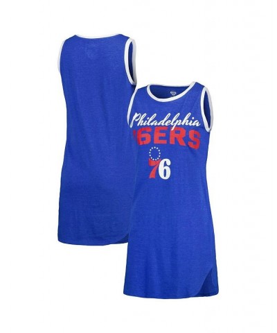 Women's Royal Philadelphia 76ers Sleeveless Nightshirt Royal $25.49 Pajama