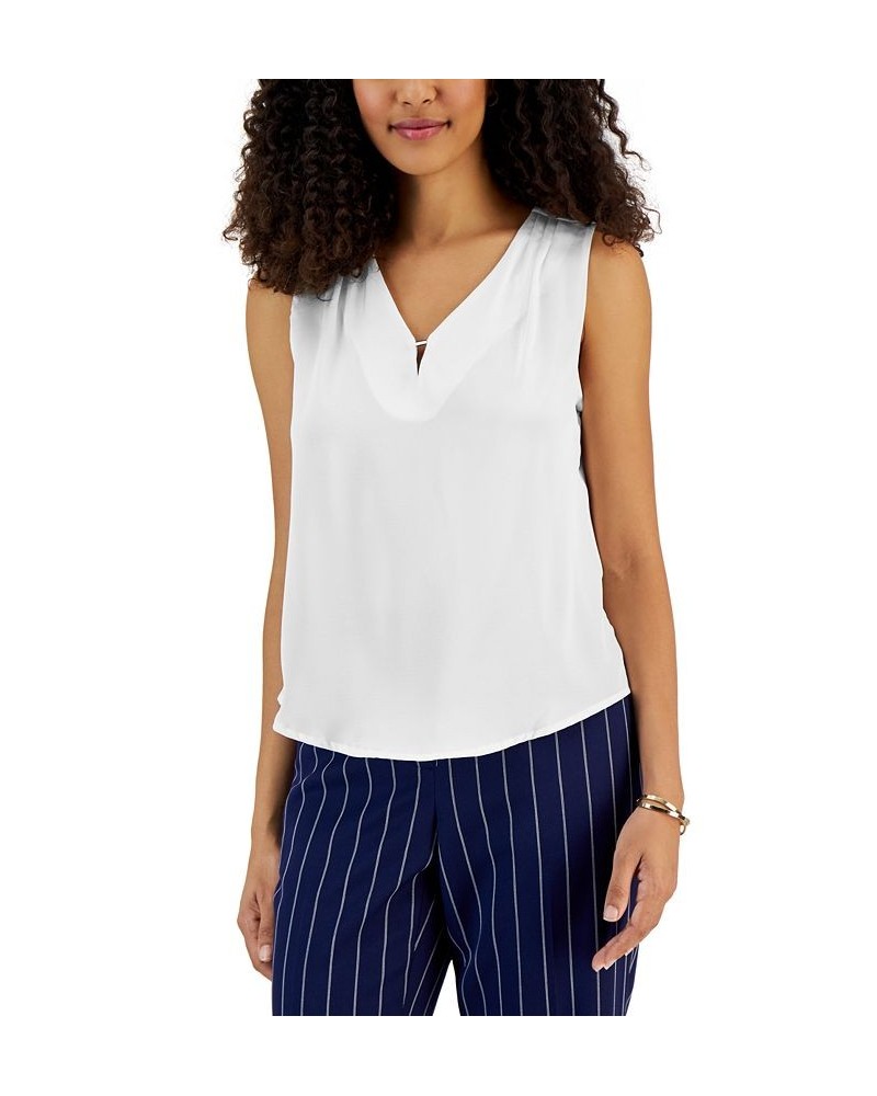 Women's Hardware-Trim V-Neck Camisole Vanilla Ice $26.79 Tops