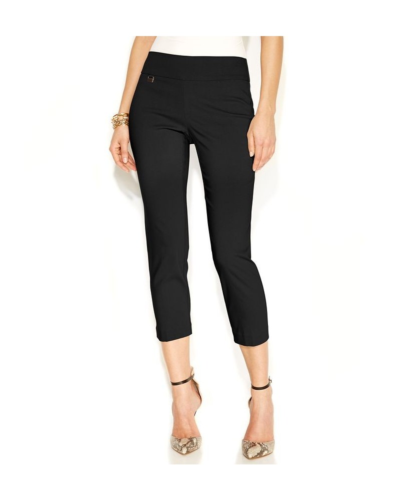 Essential Petite Capri Pull-On with Tummy-Control Black $17.84 Pants