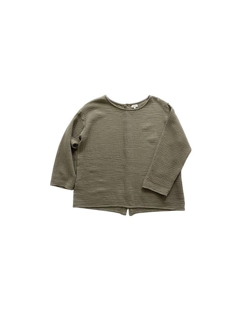 Women's Maternity Linen Button Back Top Green $40.28 Tops