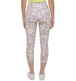 Calvin Klein Women's Sport Printed Super High Waist Leggings Texture Wall Stardust $15.90 Pants