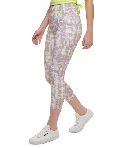 Calvin Klein Women's Sport Printed Super High Waist Leggings Texture Wall Stardust $15.90 Pants