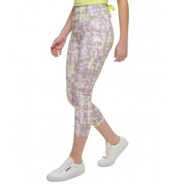 Calvin Klein Women's Sport Printed Super High Waist Leggings Texture Wall Stardust $15.90 Pants