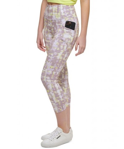 Calvin Klein Women's Sport Printed Super High Waist Leggings Texture Wall Stardust $15.90 Pants