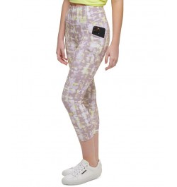 Calvin Klein Women's Sport Printed Super High Waist Leggings Texture Wall Stardust $15.90 Pants