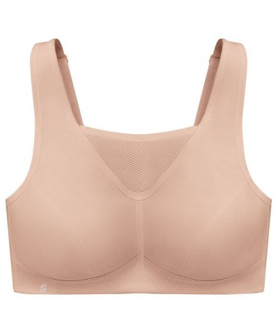 Women's Plus Size Sport No-Bounce Camisole Bra Tan/Beige $23.92 Bras