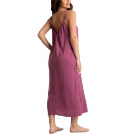 Women's Aurora Hammered-Satin Sleeveless Gown Lilac Haze $17.64 Sleepwear