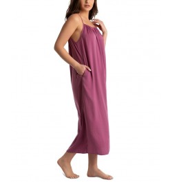 Women's Aurora Hammered-Satin Sleeveless Gown Lilac Haze $17.64 Sleepwear