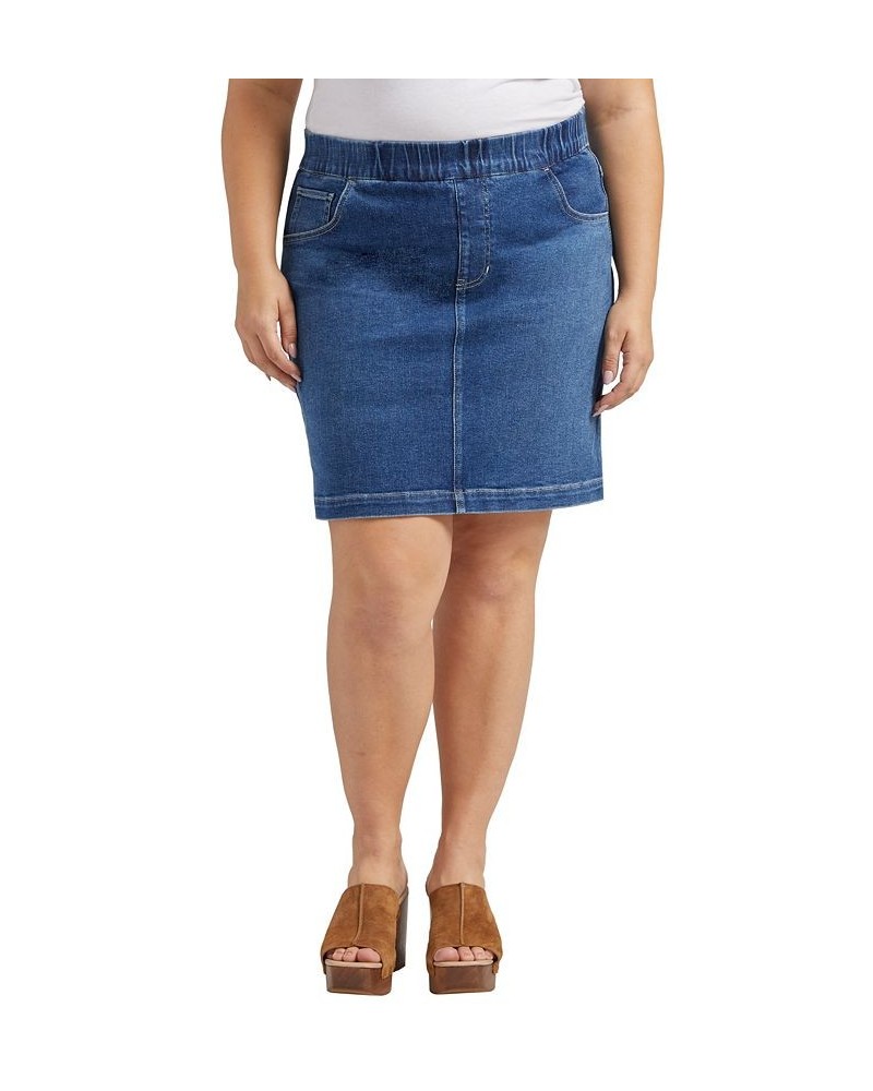 Plus Size On the Go Mid Rise Skort Vista Blue $22.56 Shorts