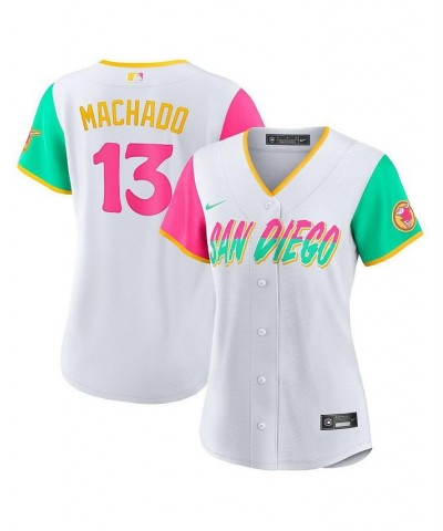 Women's Manny Machado White San Diego Padres 2022 City Connect Replica Player Jersey White $68.00 Jersey
