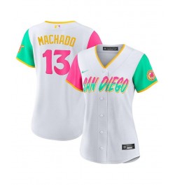 Women's Manny Machado White San Diego Padres 2022 City Connect Replica Player Jersey White $68.00 Jersey