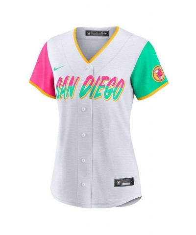 Women's Manny Machado White San Diego Padres 2022 City Connect Replica Player Jersey White $68.00 Jersey