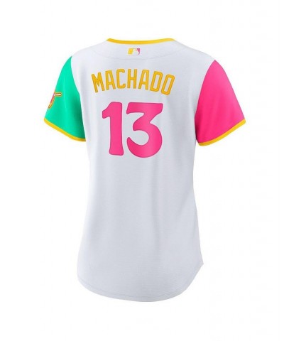 Women's Manny Machado White San Diego Padres 2022 City Connect Replica Player Jersey White $68.00 Jersey