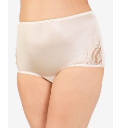 Perfectly Yours Lace Nouveau Nylon Brief Underwear 13001 extended sizes available Tan/Beige $9.74 Panty