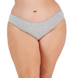 Plus Size Pretty Cotton Bikini Underwear Heather Storm $7.56 Panty