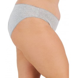 Plus Size Pretty Cotton Bikini Underwear Heather Storm $7.56 Panty