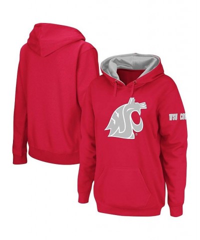 Women's Crimson Washington State Cougars Big Logo Pullover Sweatshirt Crimson $29.40 Sweatshirts