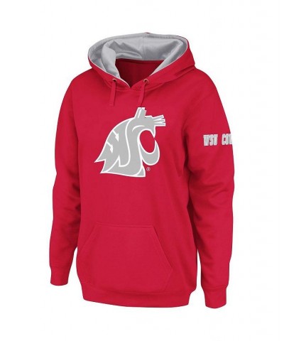 Women's Crimson Washington State Cougars Big Logo Pullover Sweatshirt Crimson $29.40 Sweatshirts