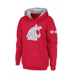 Women's Crimson Washington State Cougars Big Logo Pullover Sweatshirt Crimson $29.40 Sweatshirts