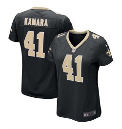 Women's Alvin Kamara Black New Orleans Saints Game Player Jersey Black $54.60 Jersey