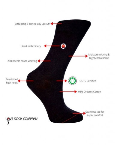 Women's Solid Socks Black $11.00 Socks