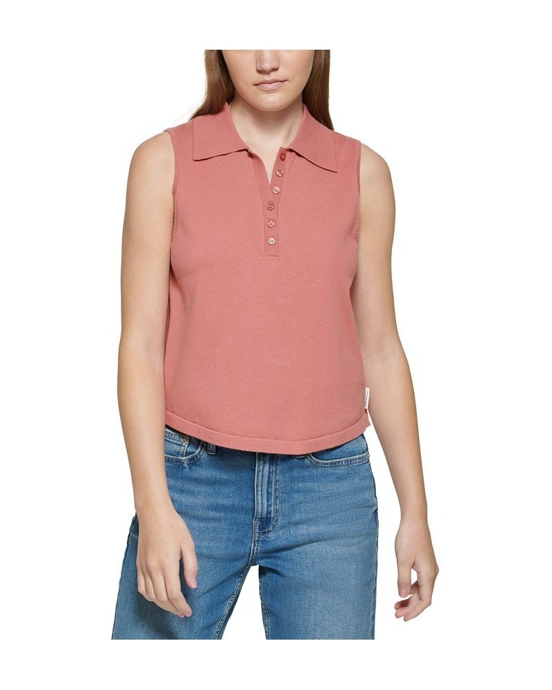 Sleeveless Polo Shirt Savannah $21.84 Tops