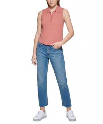 Sleeveless Polo Shirt Savannah $21.84 Tops