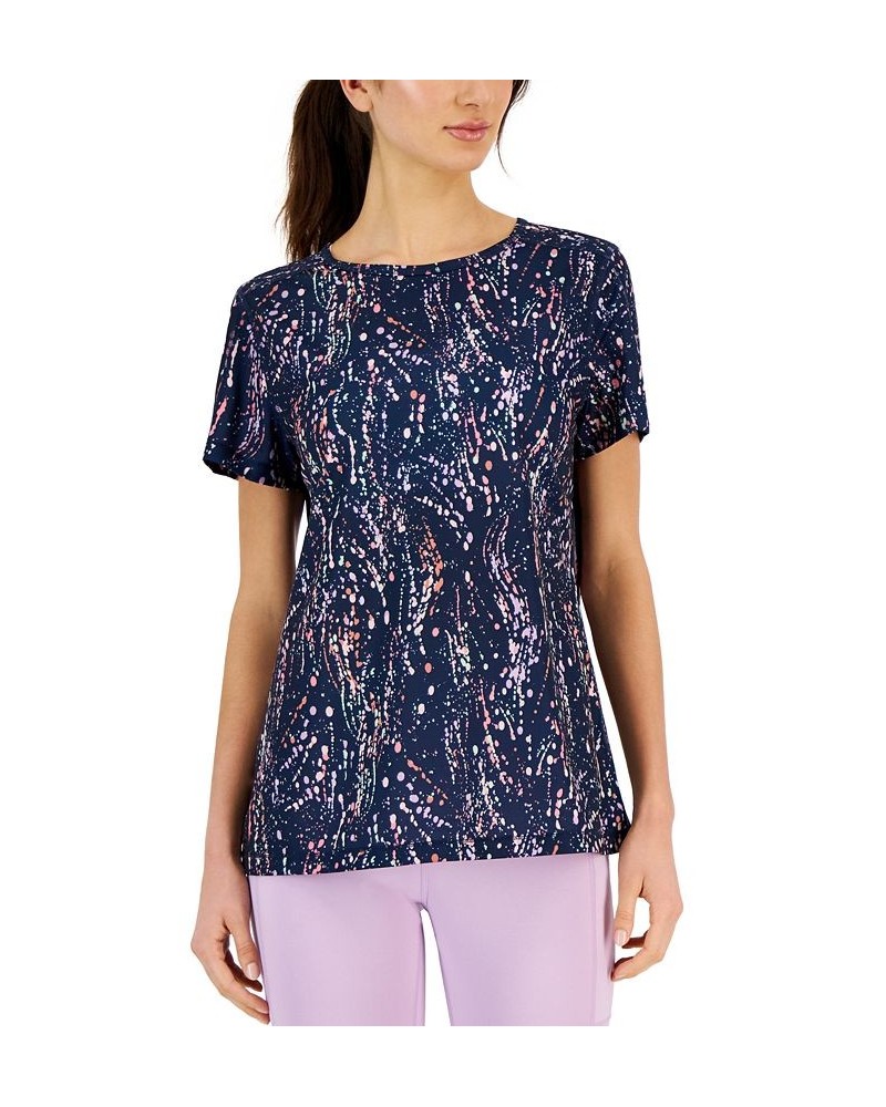 Women's Modsplatter Birdseye Mesh Tee Indigo Sea $10.39 Tops