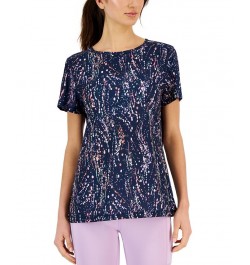 Women's Modsplatter Birdseye Mesh Tee Indigo Sea $10.39 Tops