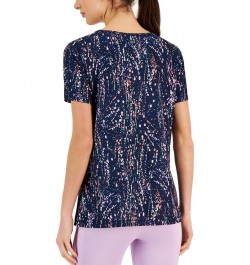 Women's Modsplatter Birdseye Mesh Tee Indigo Sea $10.39 Tops