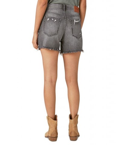 Women's '90s Midi Big Cat Graphic Denim Shorts Cool Cat $45.65 Shorts