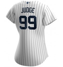 New York Yankees Women's Aaron Judge Official Player Replica Jersey White $59.45 Jersey