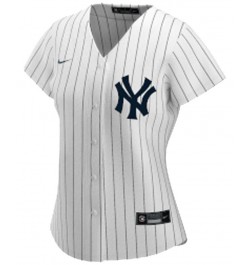 New York Yankees Women's Aaron Judge Official Player Replica Jersey White $59.45 Jersey