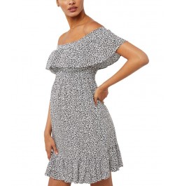 Celest Off-The-Shoulder Maternity Dress Black $67.62 Dresses