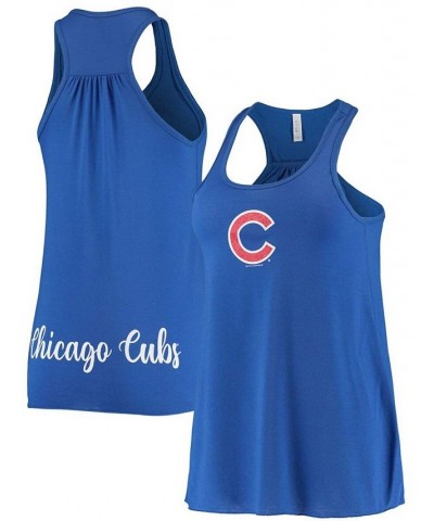 Women's Royal Chicago Cubs Front Back Tank Top Royal $24.50 Tops