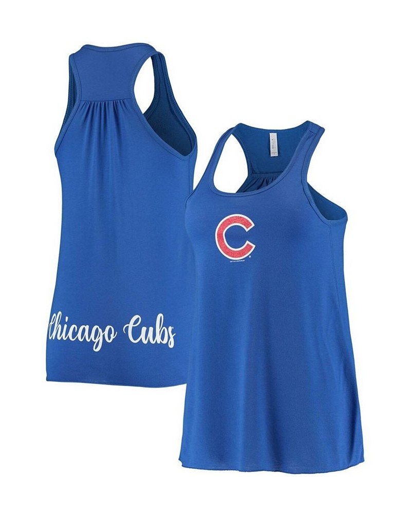 Women's Royal Chicago Cubs Front Back Tank Top Royal $24.50 Tops