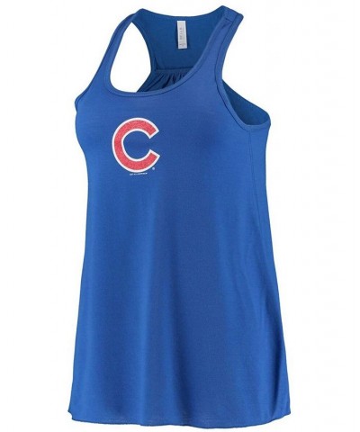 Women's Royal Chicago Cubs Front Back Tank Top Royal $24.50 Tops