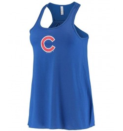 Women's Royal Chicago Cubs Front Back Tank Top Royal $24.50 Tops