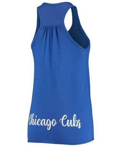 Women's Royal Chicago Cubs Front Back Tank Top Royal $24.50 Tops