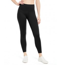 Petite Compression High-Waist Side-Pocket 7/8 Leggings Black $10.00 Pants