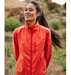 Women's Kineo Rain Tech Jacket Red $43.61 Jackets