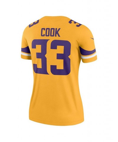 Women's Dalvin Cook Gold Minnesota Vikings Inverted Legend Jersey Gold $44.00 Jersey