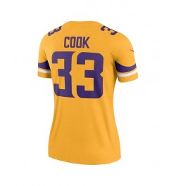 Women's Dalvin Cook Gold Minnesota Vikings Inverted Legend Jersey Gold $44.00 Jersey