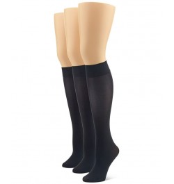 Women's 3-Pk. Soft Opaque Knee-High Socks Black $13.33 Socks