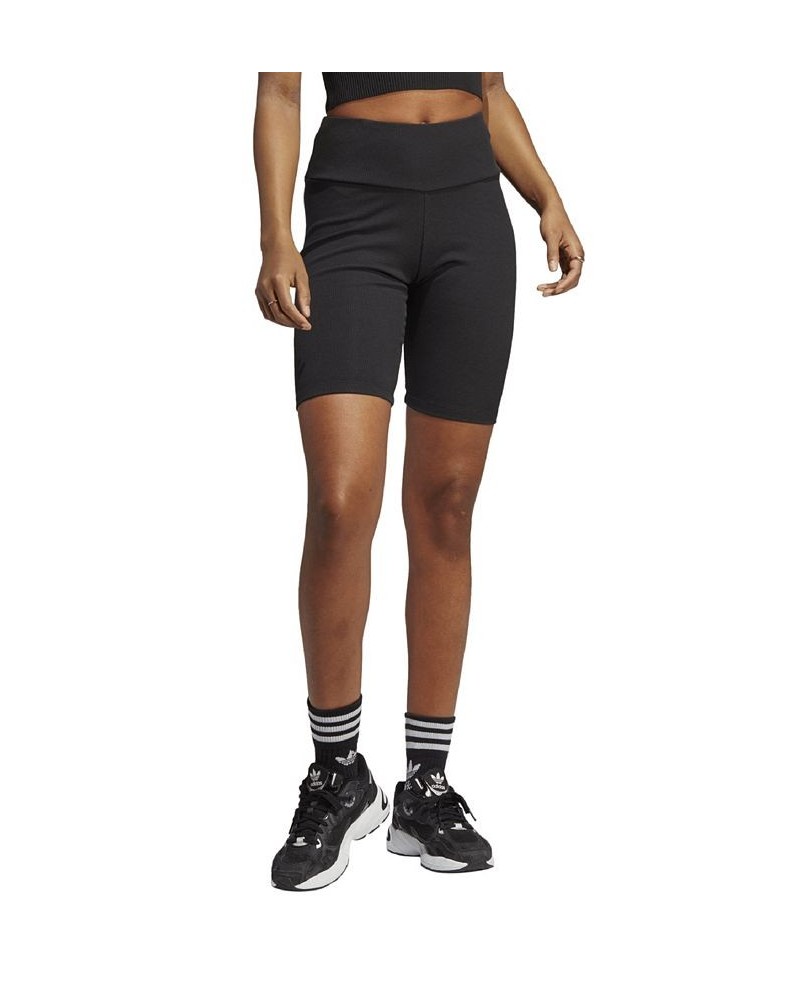 Women's Adicolor Essentials High Rise Short Leggings Black $22.55 Shorts