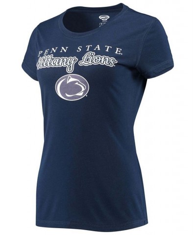 Women's Navy and Gray Penn State Nittany Lions Lodge T-shirt and Flannel Pants Sleep Set Navy, Gray $34.19 Pajama